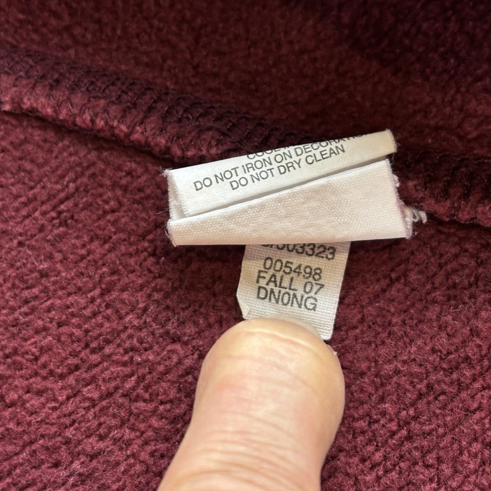 Old Navy Mens XL Maroon Basic Issue Distressed MB-550 Full Zip Hoodie VTG Heavy - Picture 9 of 14